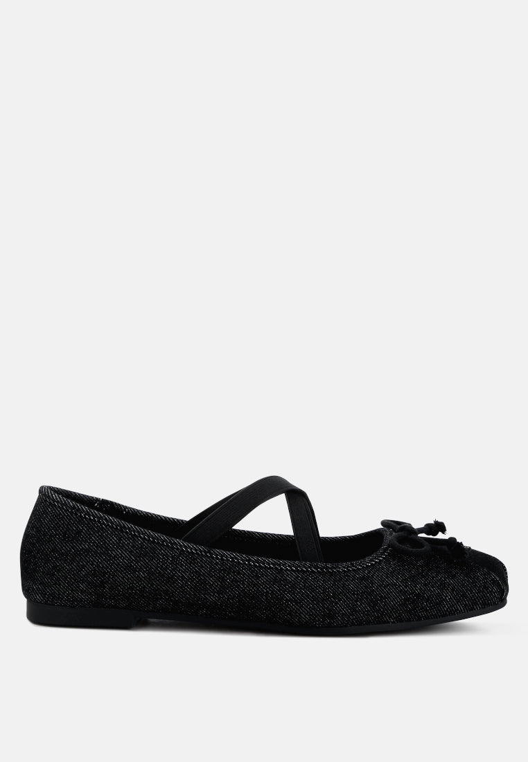 Arimer Criss Cross Strap Ballet Flats-0