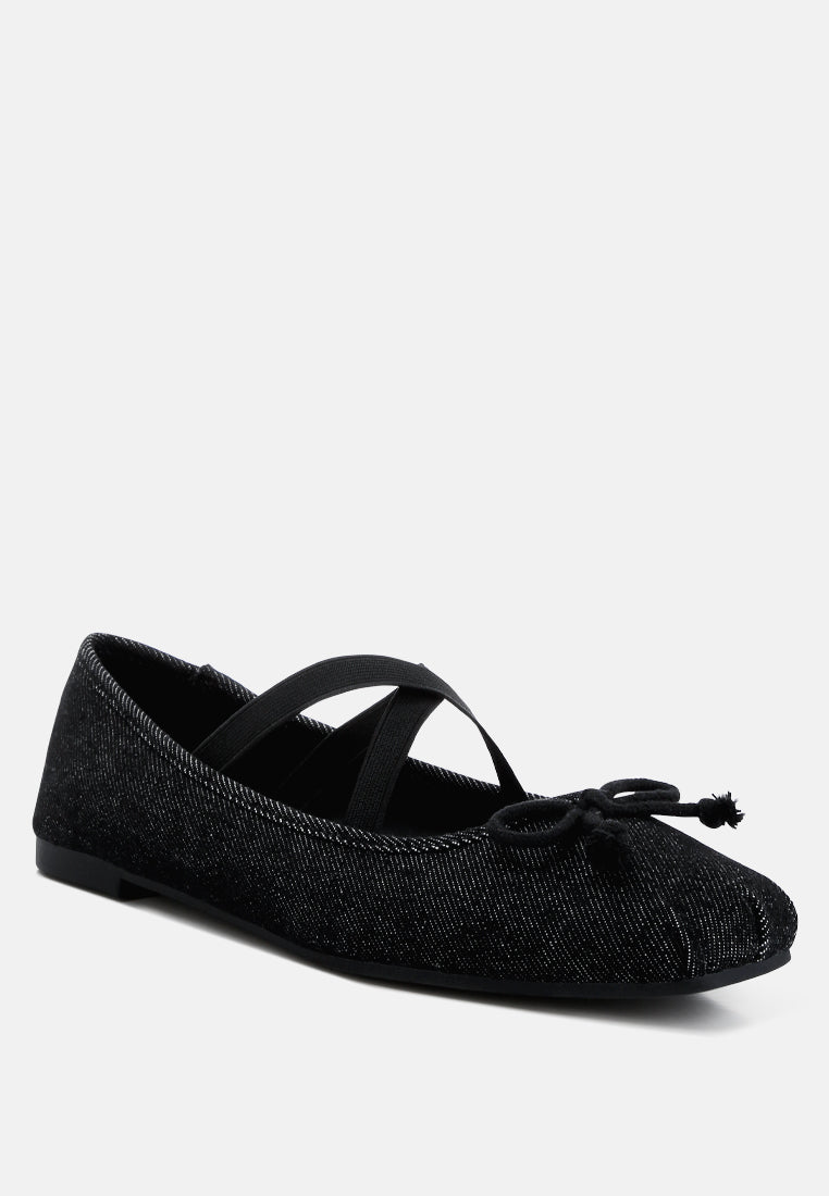 Arimer Criss Cross Strap Ballet Flats-1