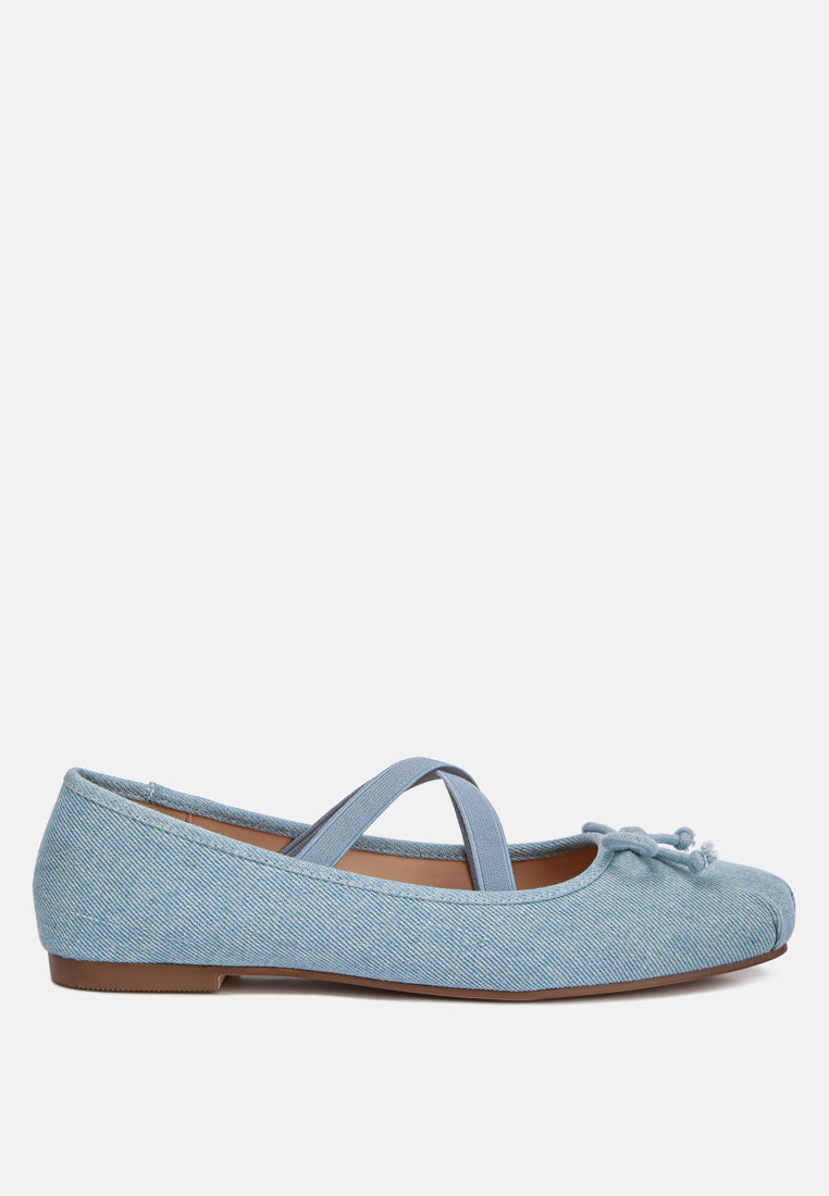 Arimer Criss Cross Strap Ballet Flats-5
