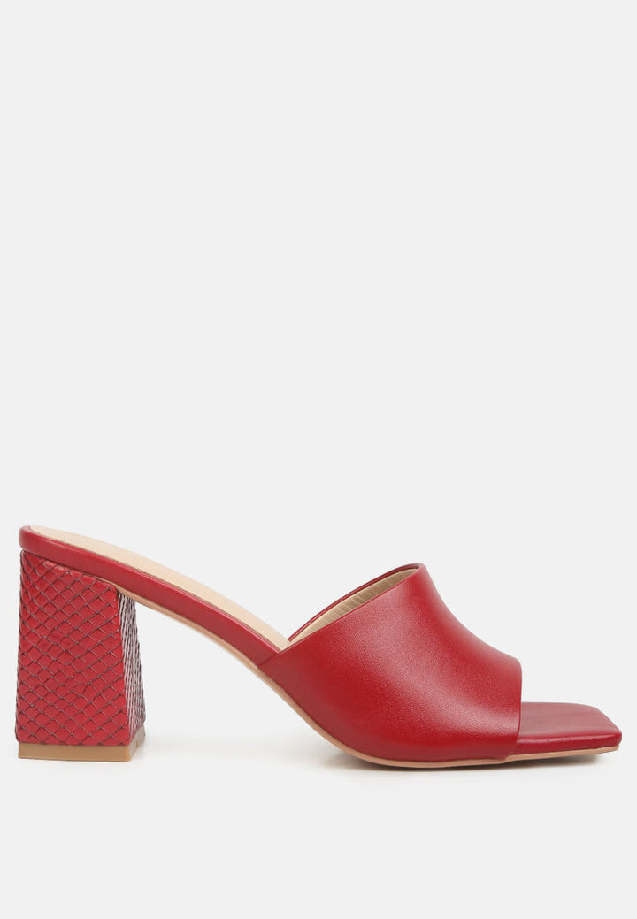 Audriana Textured Block Heel Sandals-5