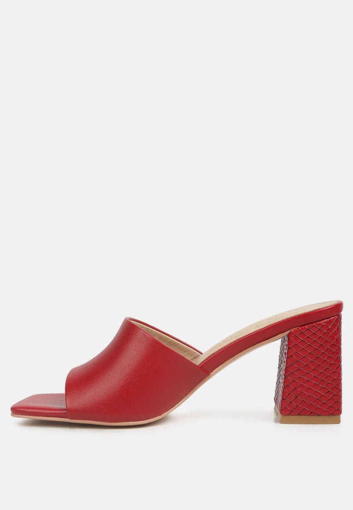 Audriana Textured Block Heel Sandals-2