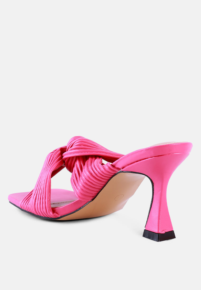 Battle Ex Corss Pleated Strap Slip On Sandals-3