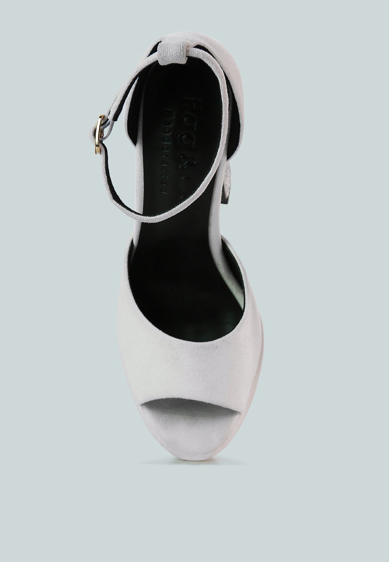 Beaty High Block Heeled Diamante Stud Sandals-3