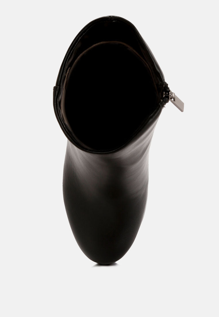 Beauty Block Heel Platform Ankle Boots-3