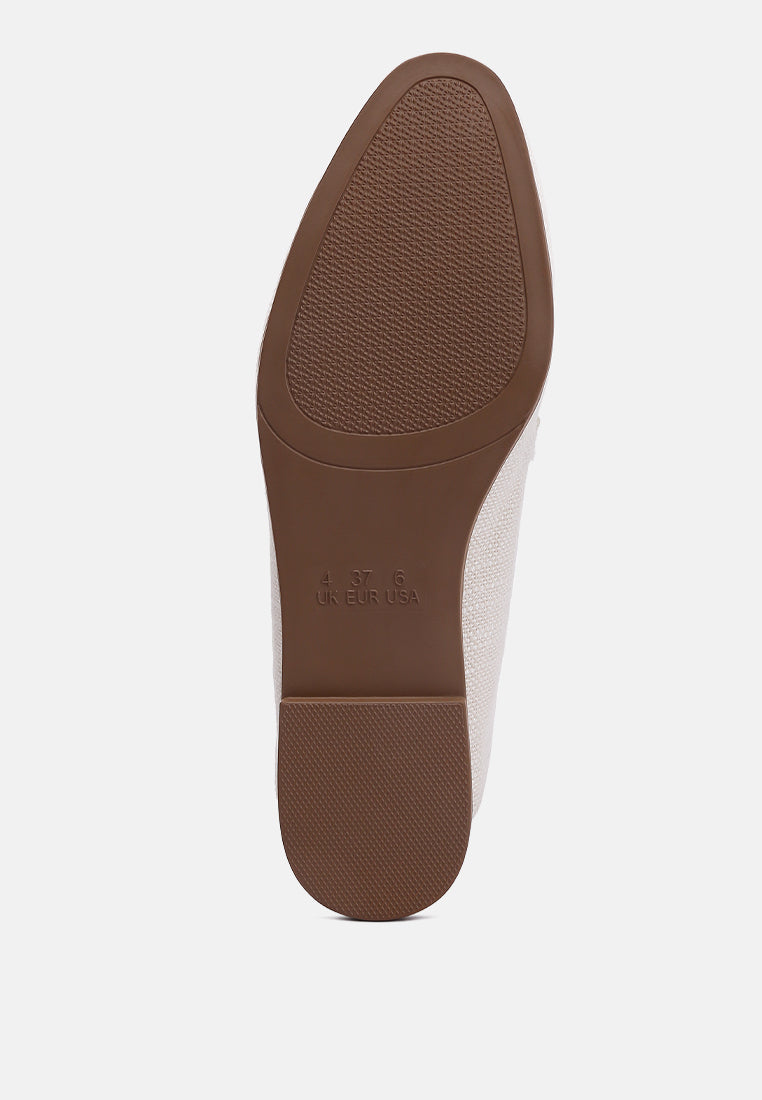 Bexley Horsebit Embellished Canvas Loafers-4