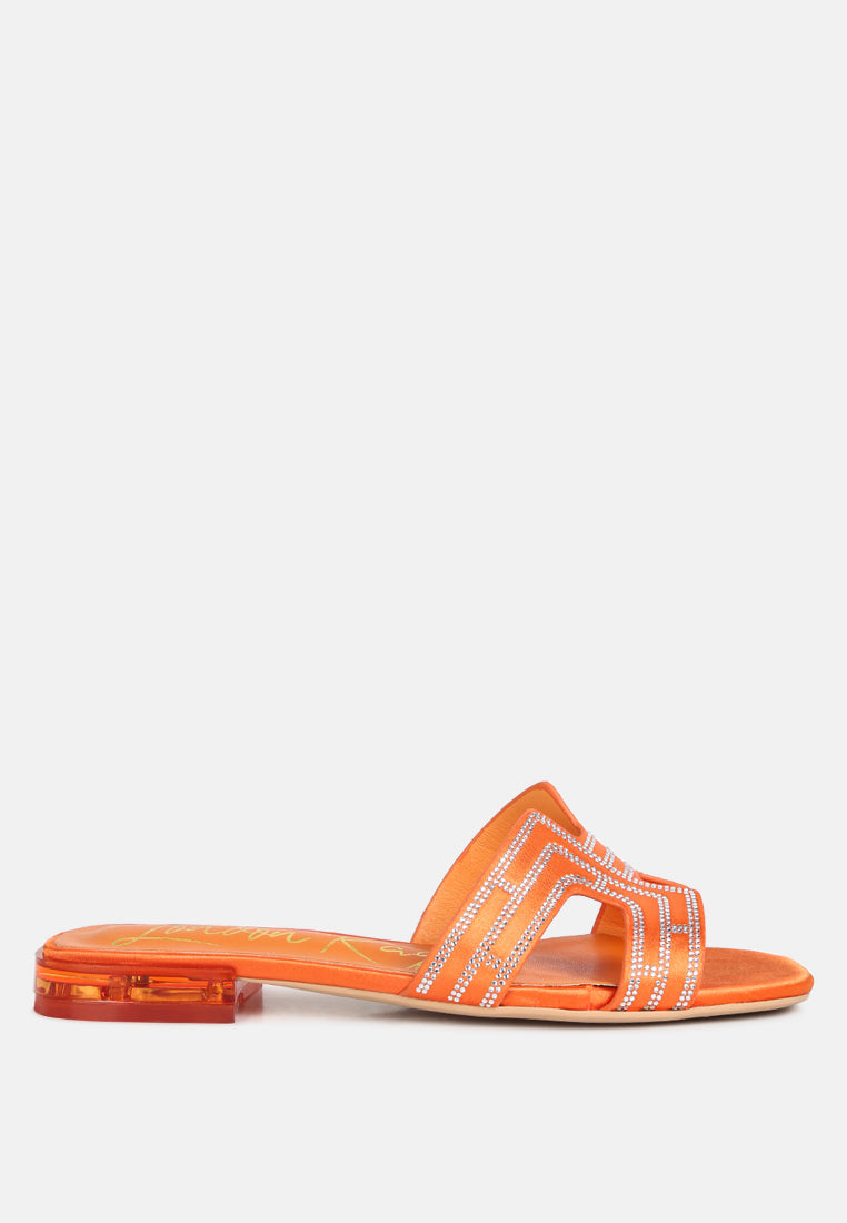 Big Money Low Stack Heel Embellished Sandals-0