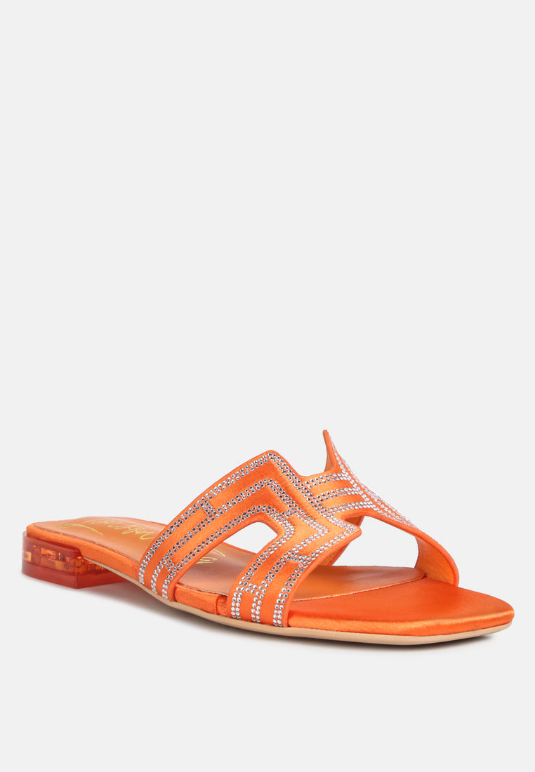 Big Money Low Stack Heel Embellished Sandals-1