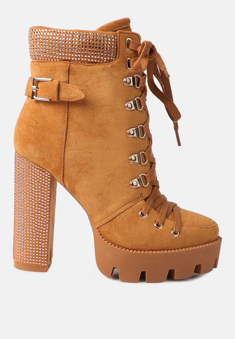 Birch Block Heeled Ankle Boots-5