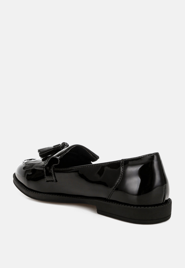 Blaneth Tassel Faux Leather Loafers-3
