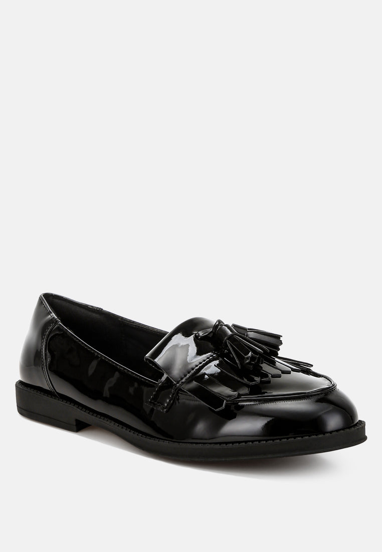 Blaneth Tassel Faux Leather Loafers-2