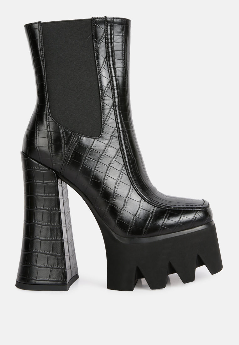 Bounty High Platform Heel Chelsea Boots-5