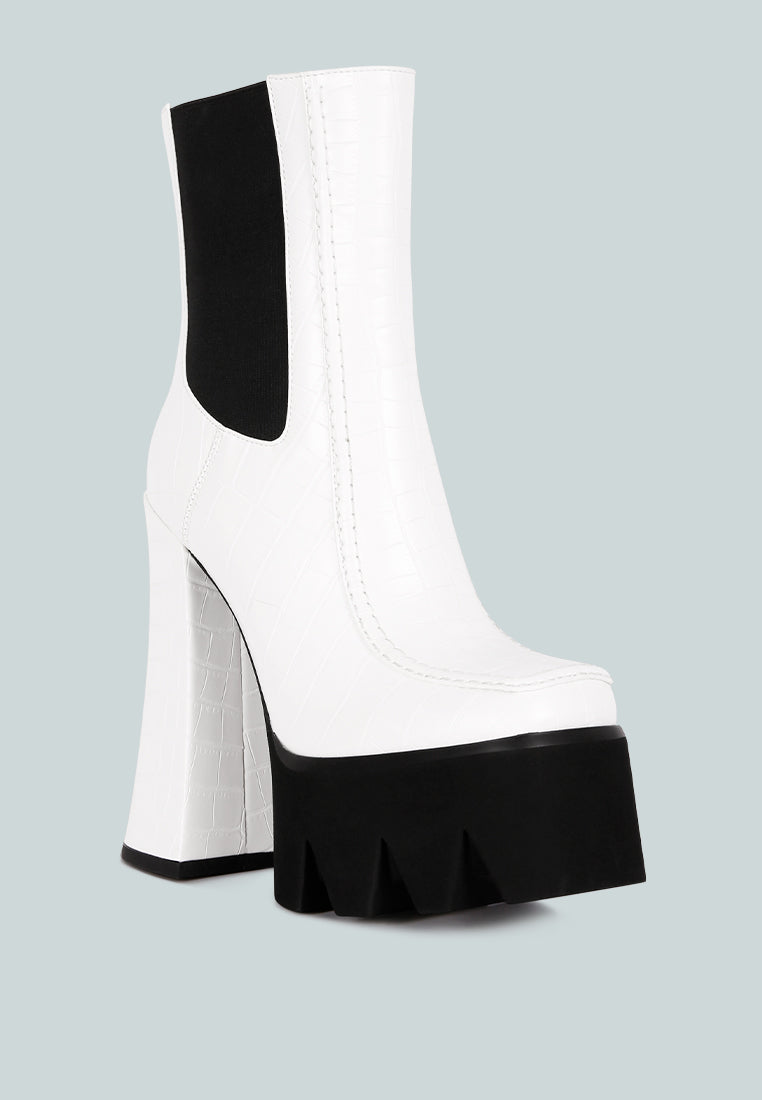 Bounty High Platform Heel Chelsea Boots-2