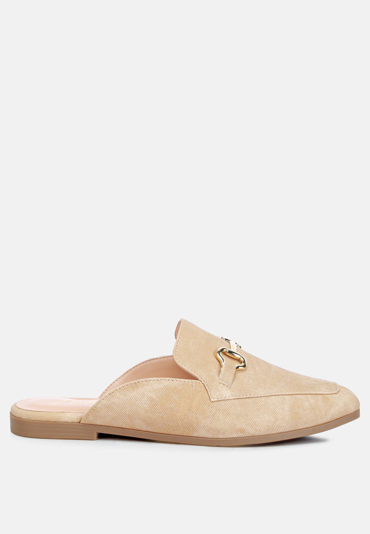 Briar Horsebit Embellishment Slip On Mules-0