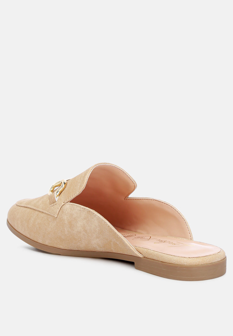 Briar Horsebit Embellishment Slip On Mules-2