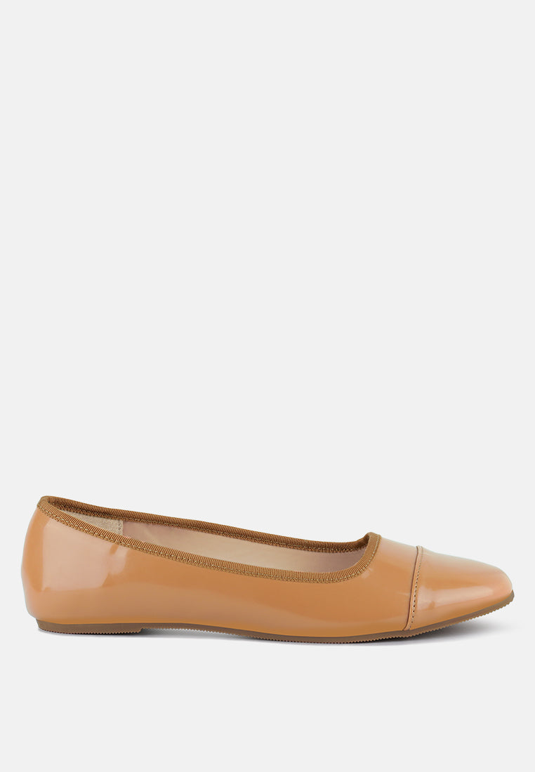 Camella Round Toe Ballerina Flat Shoes-0