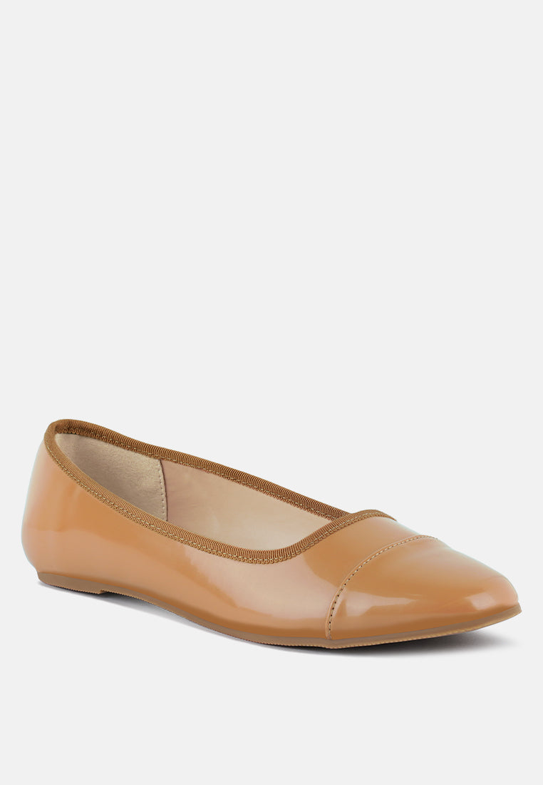 Camella Round Toe Ballerina Flat Shoes-1