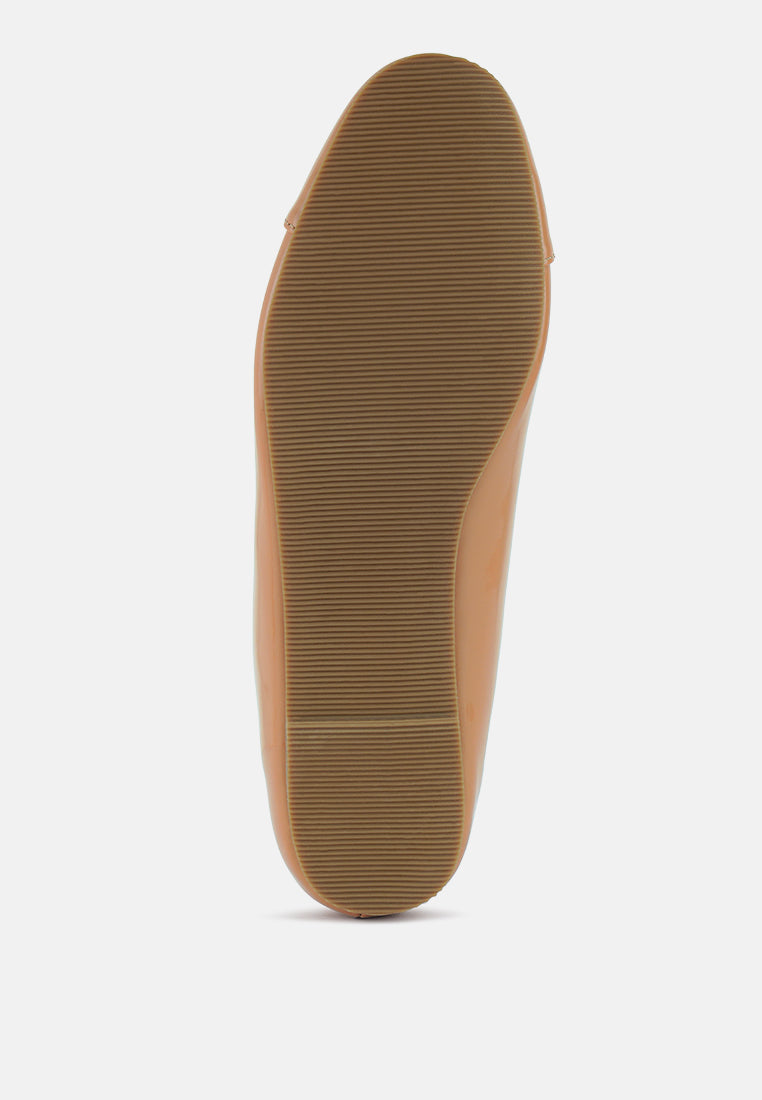 Camella Round Toe Ballerina Flat Shoes-4