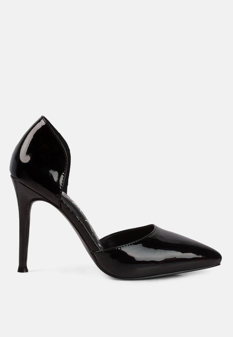 Candy Cane Patent Faux Leather High Heel Pumps-6