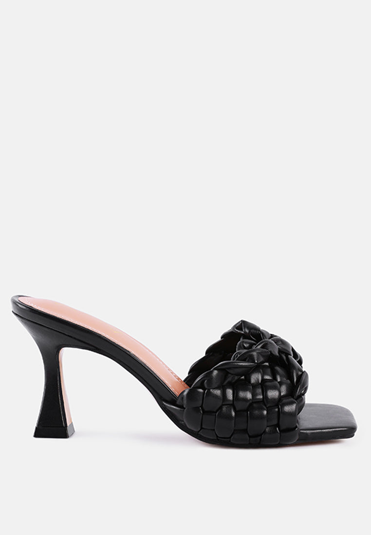Celie Woven Strap Mid Heel Sandals-6