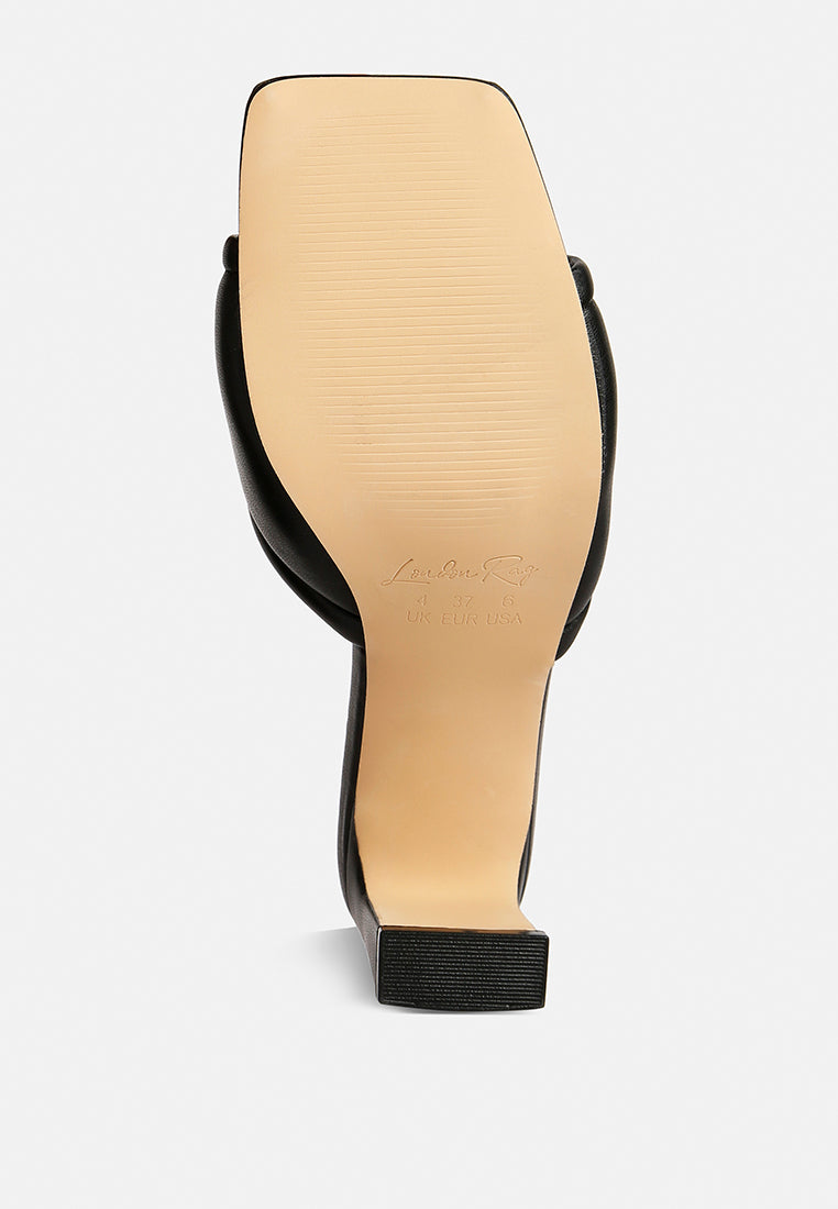 Celine Quilted Italian Block Heel Sandals-4