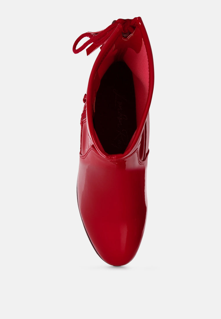 Cheer Leader Tassels Detail Ankle Boots-3