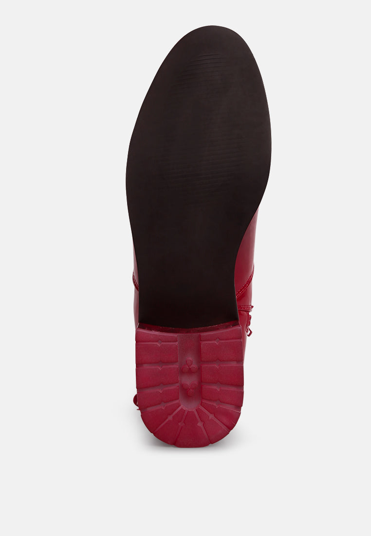 Cheer Leader Tassels Detail Ankle Boots-4