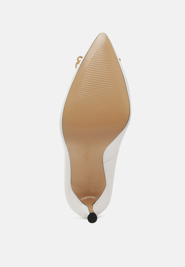 Cirrus Diamante Embellished Brooch Pumps-4