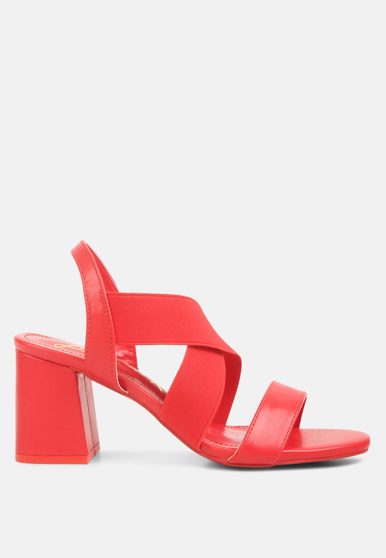 Bons Comfortable Straps Block Heel Sandals-5
