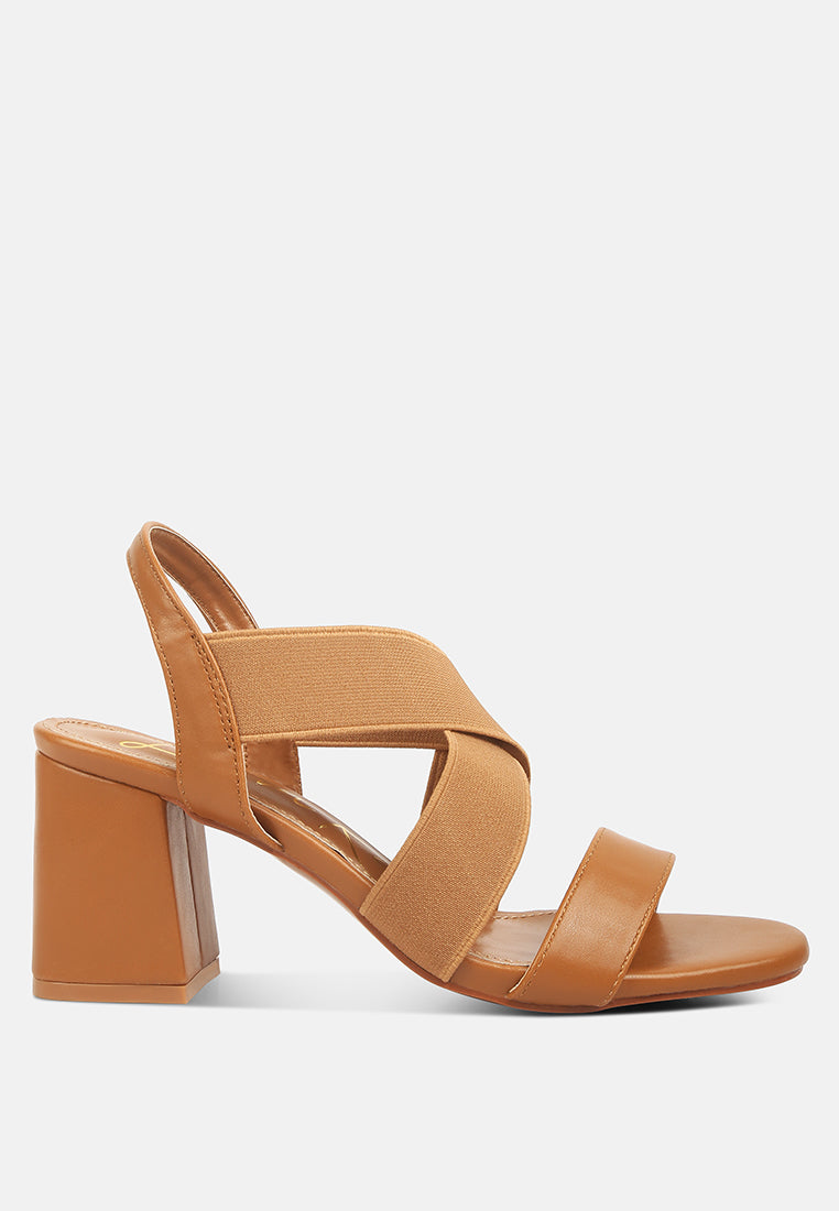 Bons Comfortable Straps Block Heel Sandals-0