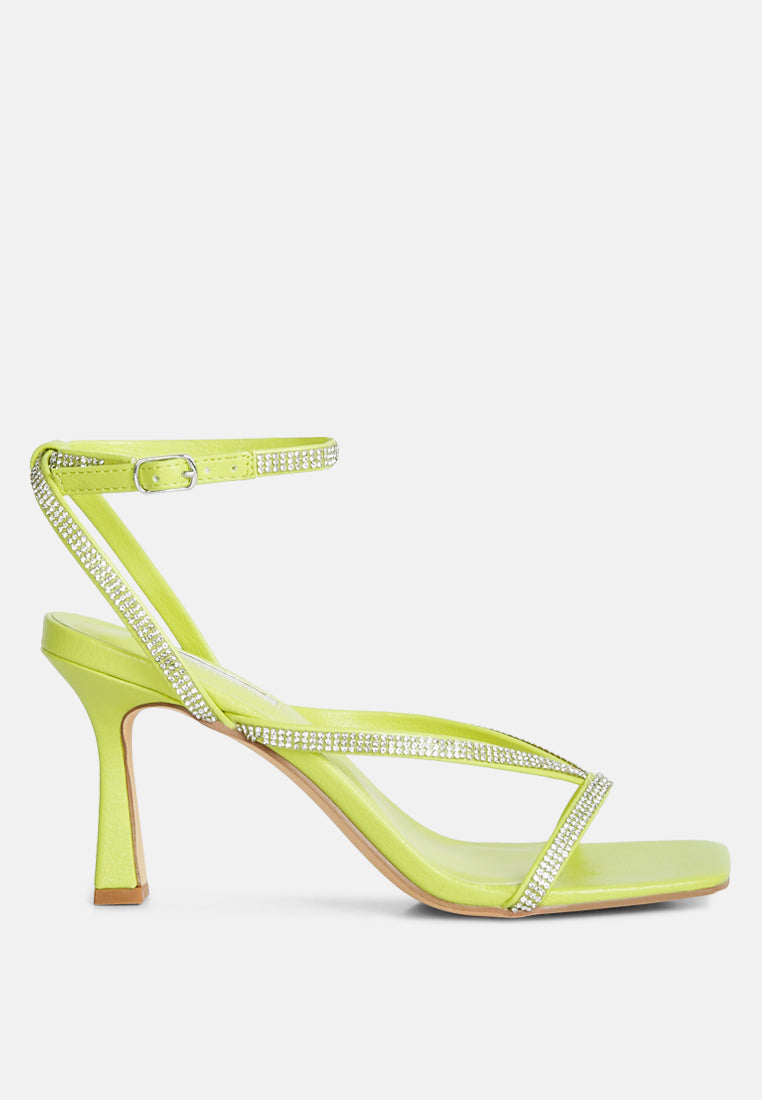 Crush It Diamante Mid Heel Sandal-0
