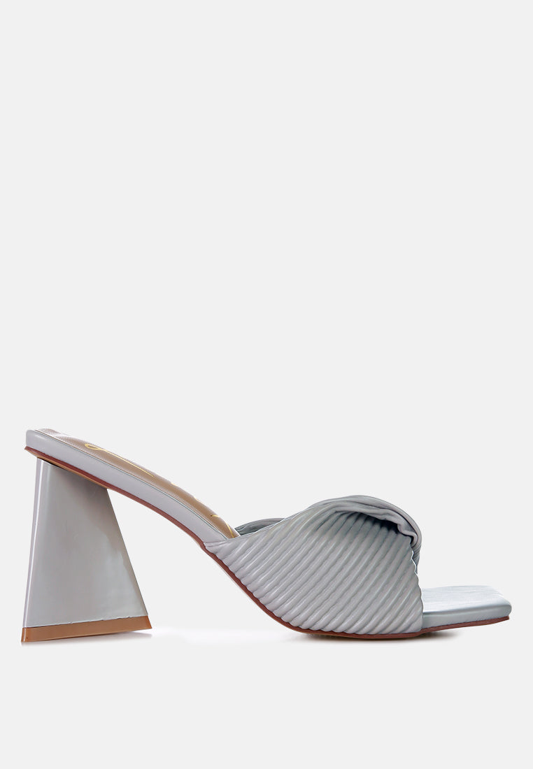 Cupid Kiss Pleated Twist Strap Sandals-6
