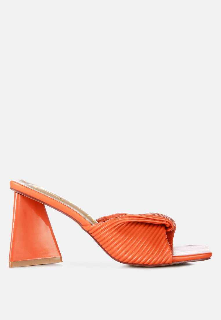 Cupid Kiss Pleated Twist Strap Sandals-5