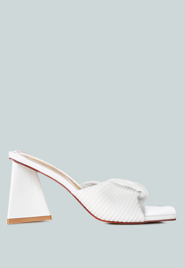 Cupid Kiss Pleated Twist Strap Sandals-0