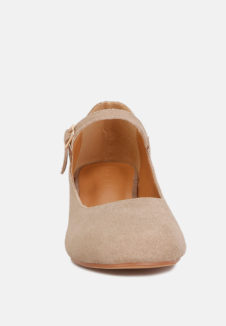 Dallin Suede Block Heel Mary Janes-3
