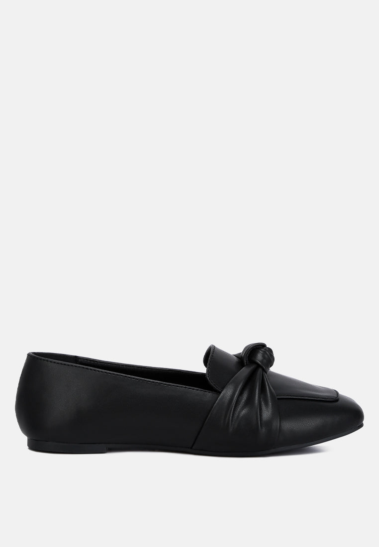 Denali Recycled Faux Leather Flat Loafers-5