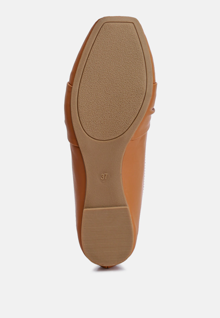 Denali Recycled Faux Leather Flat Loafers-4