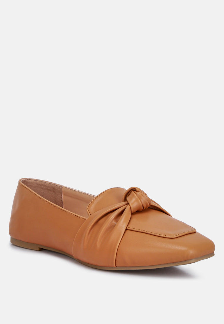 Denali Recycled Faux Leather Flat Loafers-1