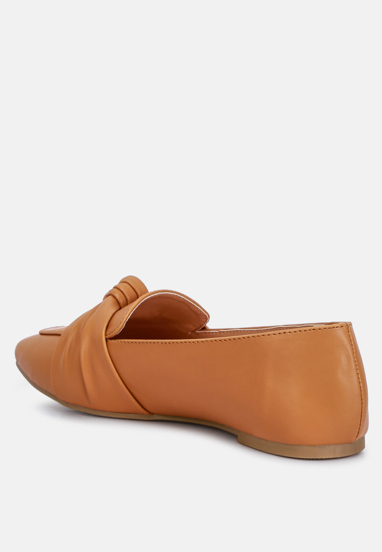 Denali Recycled Faux Leather Flat Loafers-2