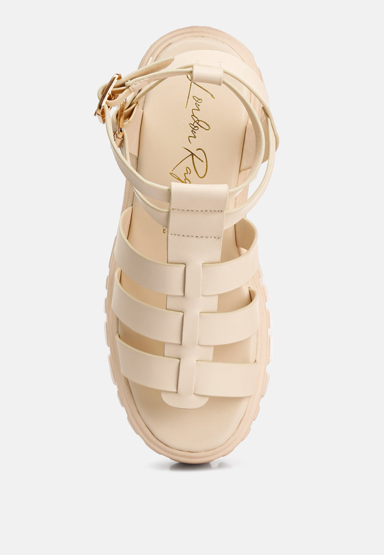 Dewey Recycled Faux Leather Gladiators-3