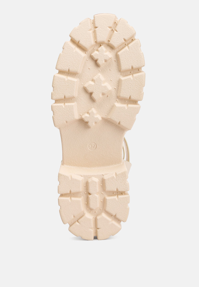 Dewey Recycled Faux Leather Gladiators-4