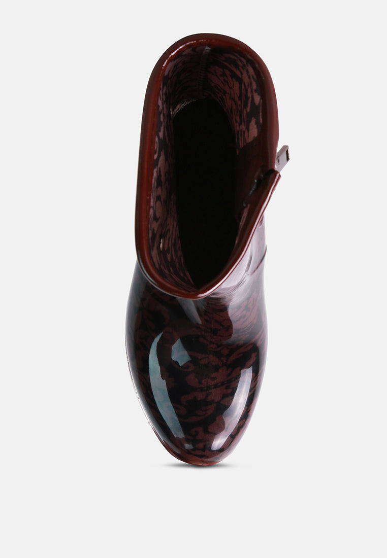 Drench Clear Wedge Rainboots-4