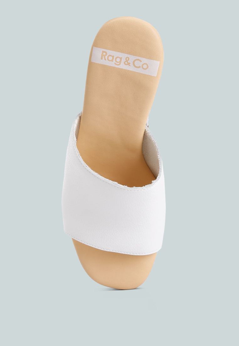 Drew Recycled Leather Block Heel Clogs-3