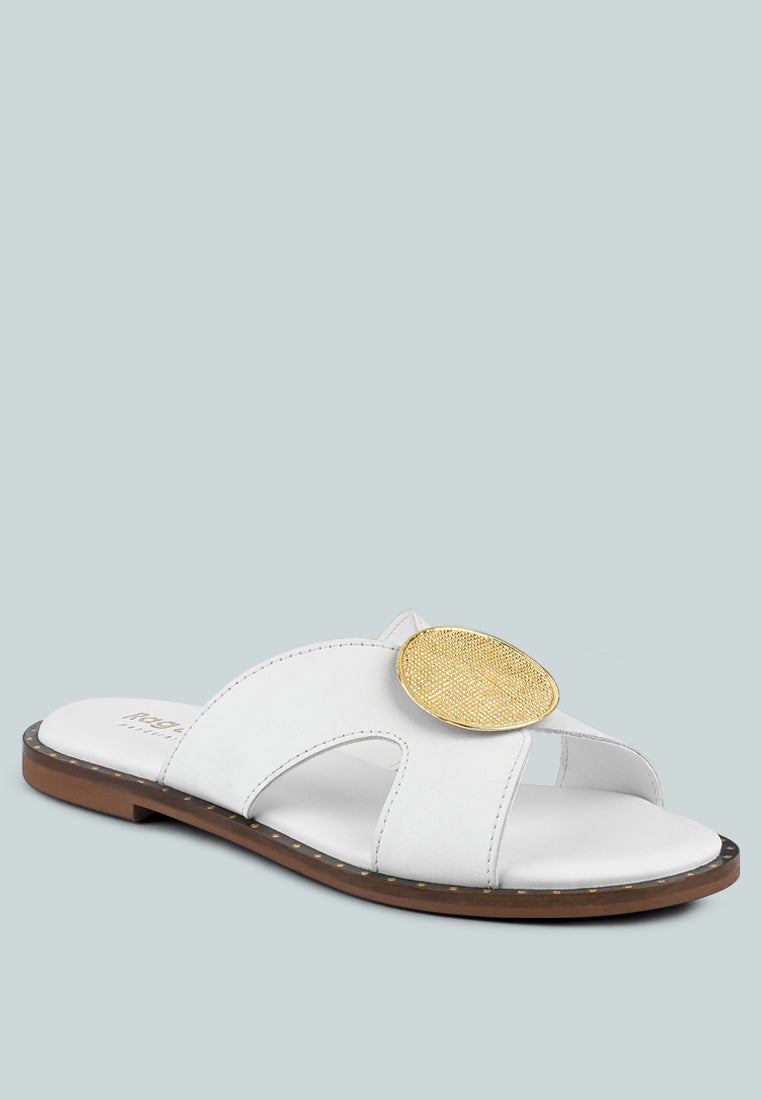 Eudora Buckle Embllished Slip Ons-1