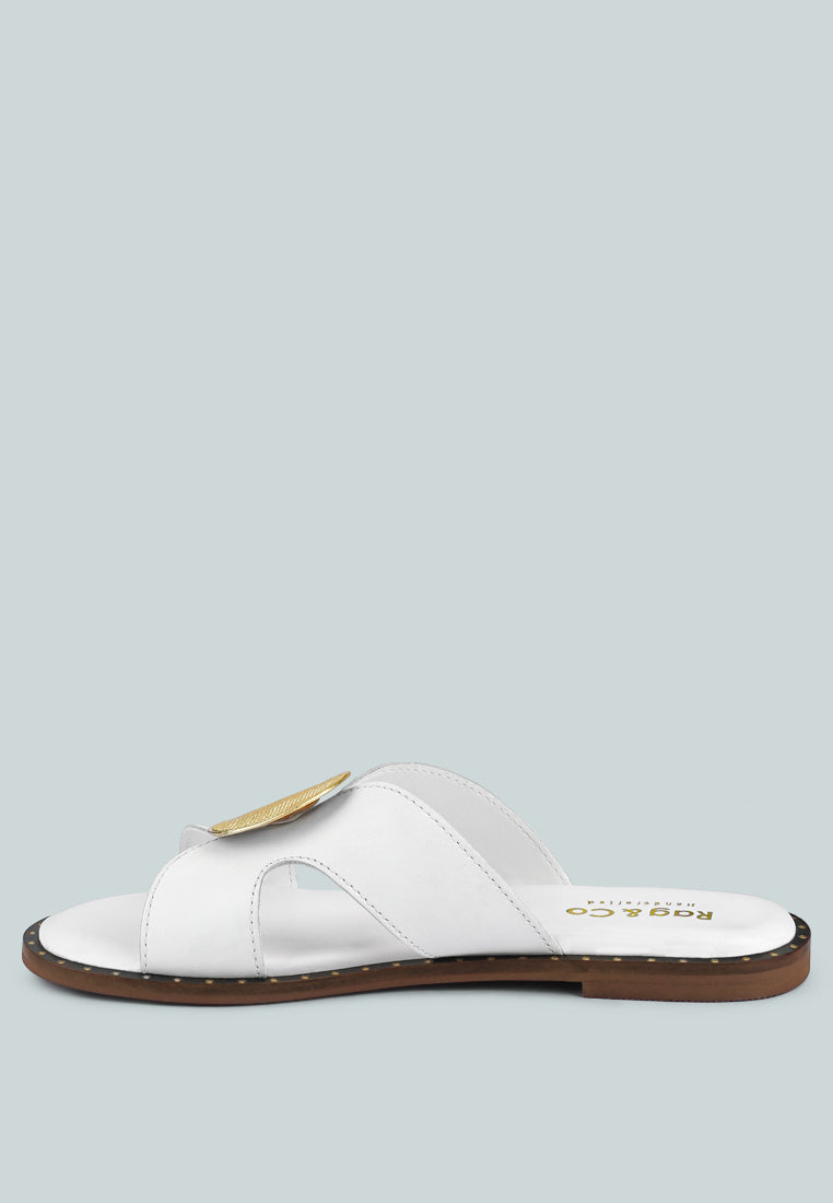 Eudora Buckle Embllished Slip Ons-2