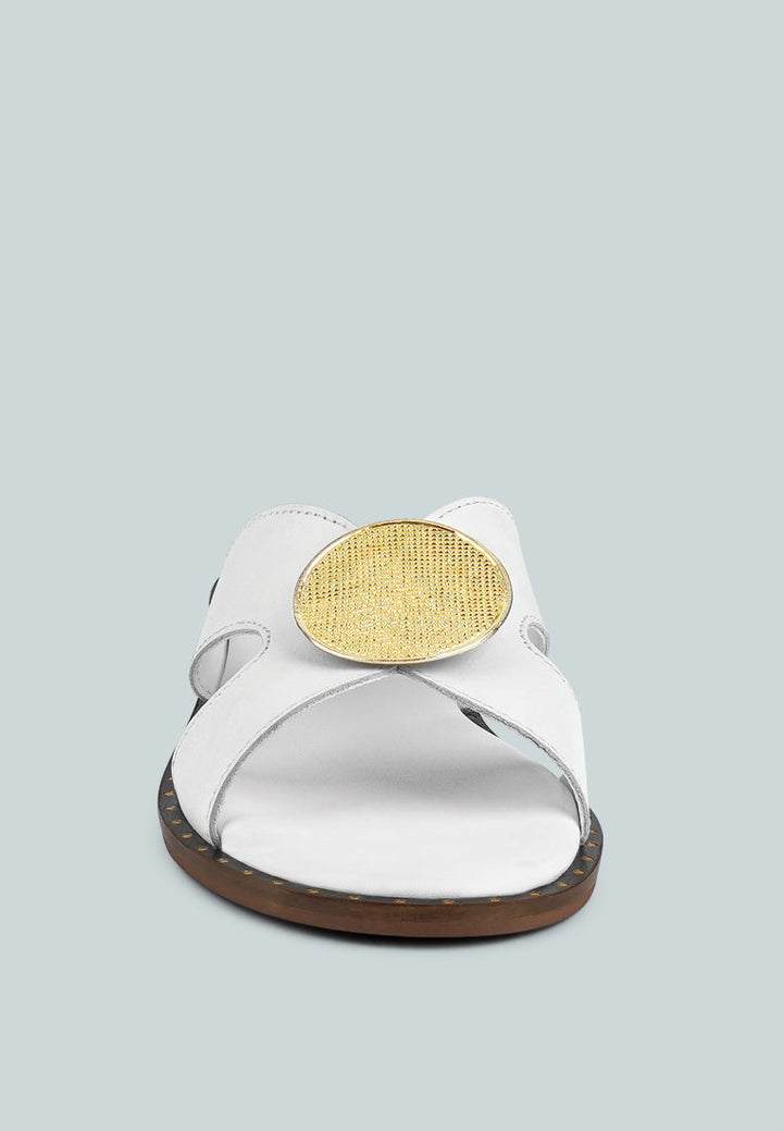 Eudora Buckle Embllished Slip Ons-3