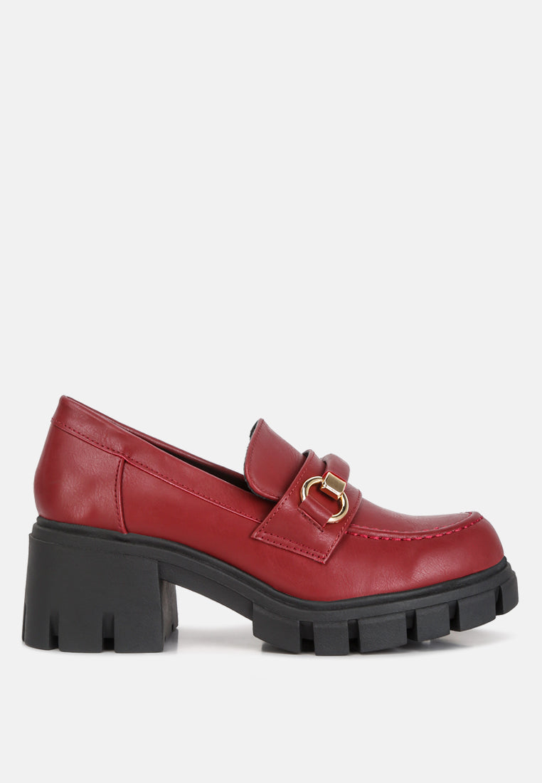 Evangeline Chunky Platform Loafers-5