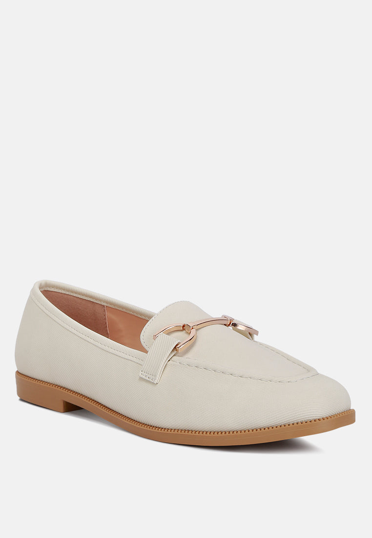 Fable Horsebit Embellished Flat Loafers-4