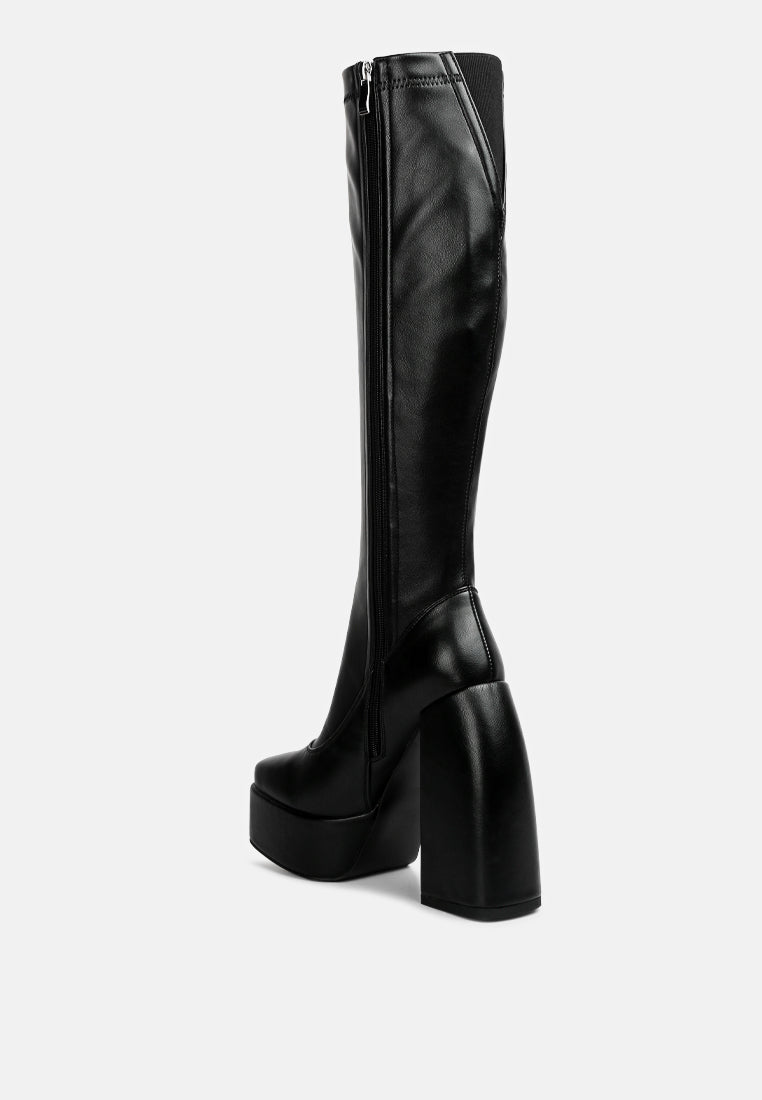 Fanning Platform Long Boots-3