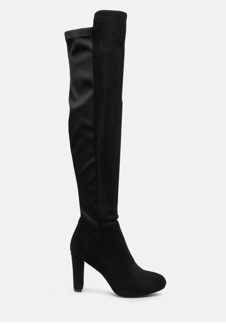 Fauna Knee High Block Heeled Boots-5