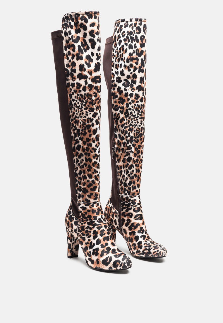 Fauna Knee High Block Heeled Boots-1